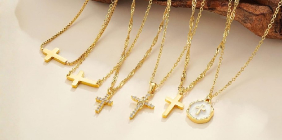 Gold-Plated Cross Necklaces Just $3.99 on Amazon (Reg. $13)