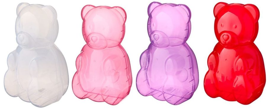 four Way To Celebrate Jumbo Fillable Gummy Bear Containers
