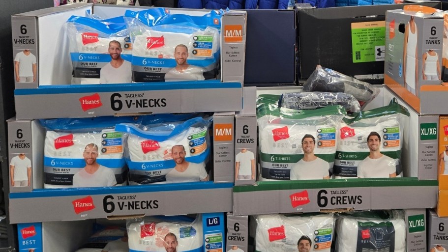 Score Instant Savings on Hanes Men’s Tees, Boxer Briefs & More at Sam’s Club
