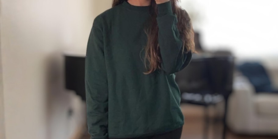 Hanes Sweatshirt 2-Pack Just $13 on Amazon – Only $6.50 Each!