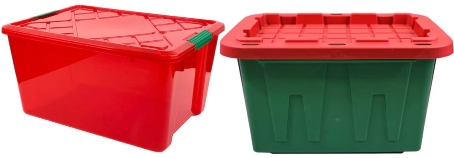 red and green totes 