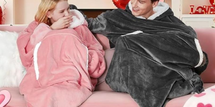 Wearable Blanket Hoodies from $9.99 on Amazon