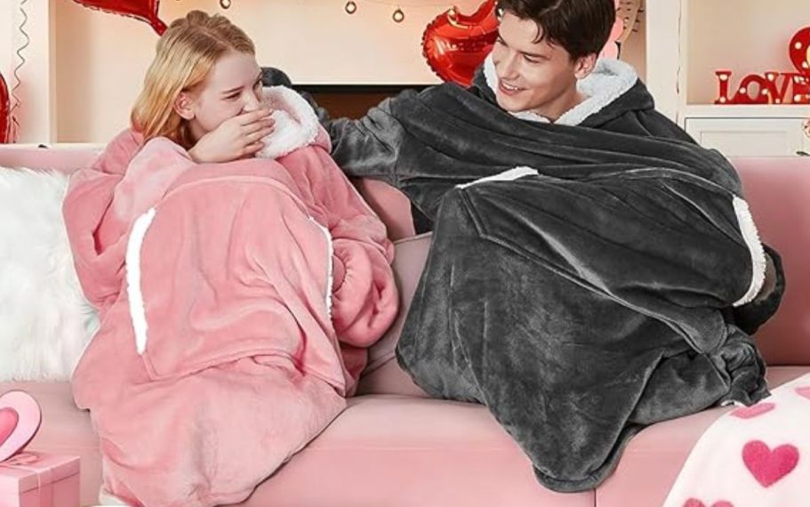 Wearable Blanket Hoodies from $9.99 on Amazon
