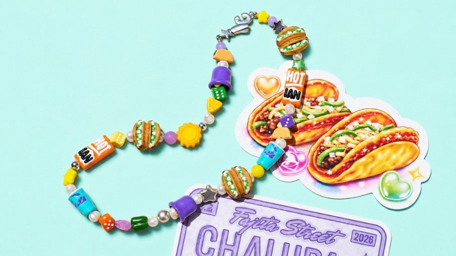 the taco bell ian charms charm necklace freebie and stickers