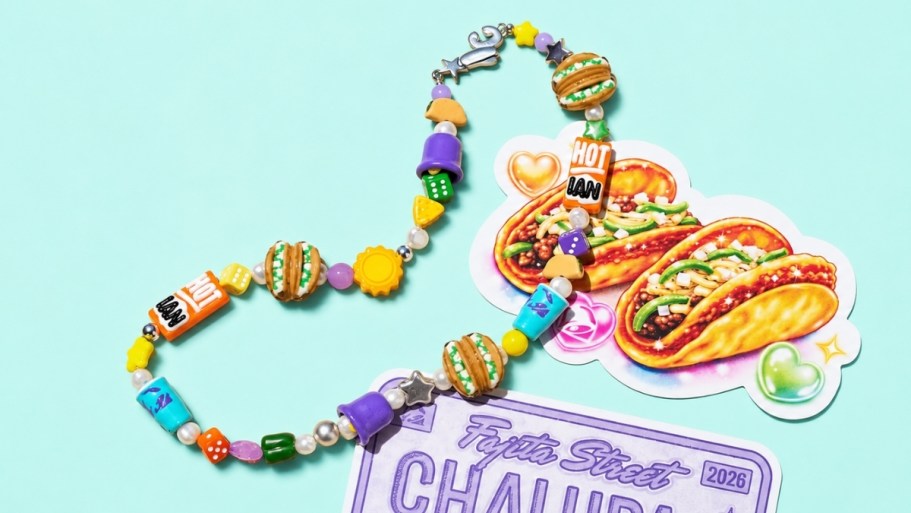 FREE Taco Bell x Ian Charms Necklace + Stickers Giveaway on 6/23