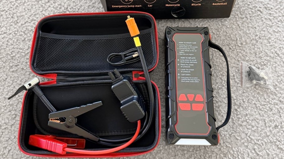 car jump starter and accessories