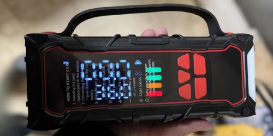 3-in-1 Car Jump Starter, Tire Inflator, & Flashlight $27.49 Shipped for Prime Members