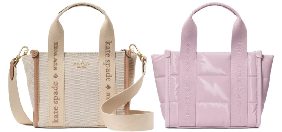 Two Kate Spade tote bags.