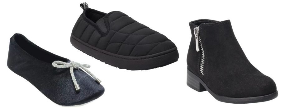 women's, men's, and kids slippers and shoes