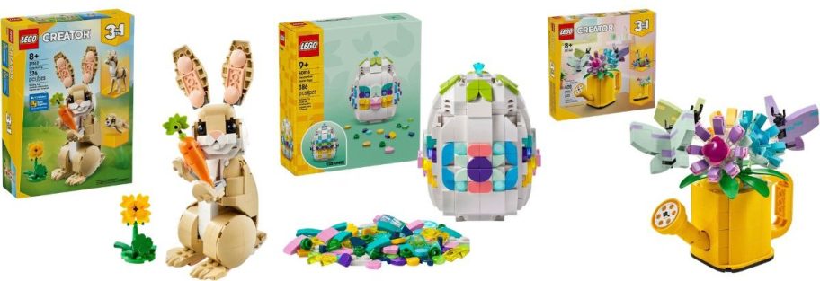 three spring lego sets