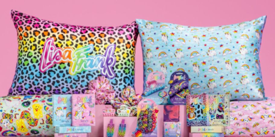 NEW Lisa Frank x Kitsch Hair Accessories & Pillowcases on Amazon
