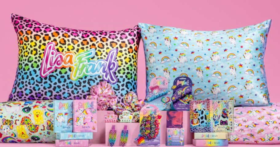 NEW Lisa Frank x Kitsch Hair Accessories & Pillowcases on Amazon