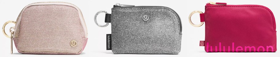 3 mini lululemon pouches 