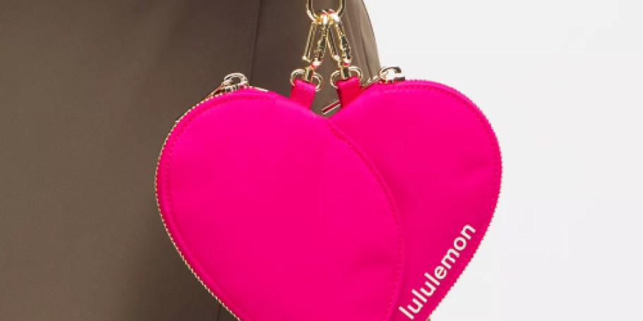 NEW lululemon Heart Shaped Dual Pouch Wristlets (Cute Valentine’s Gift Idea)