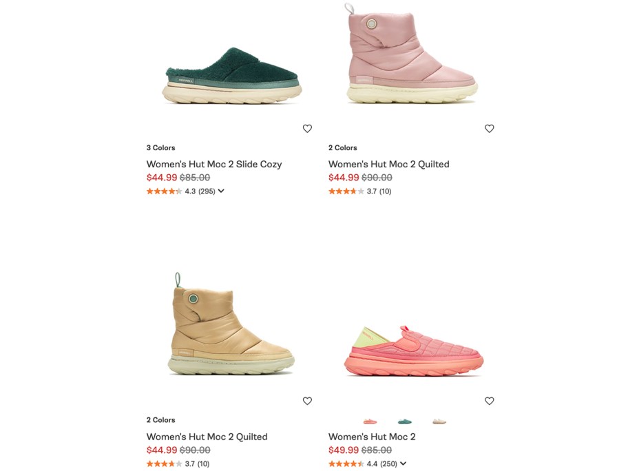 4 pairs of merrel womens shoes