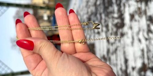 Initial & Heart Necklaces Only $3.99 on Amazon | Easy Valentine’s Gifts for Teens