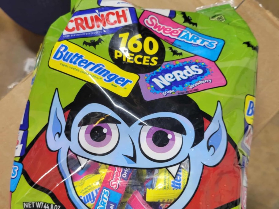 bag of assorted nestle candy