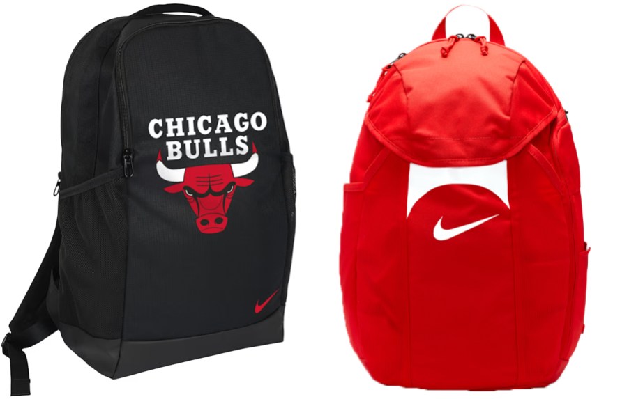 black and red nike backpacks