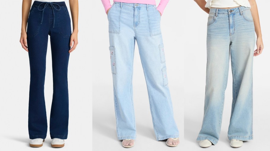 girl wearing blue jeans