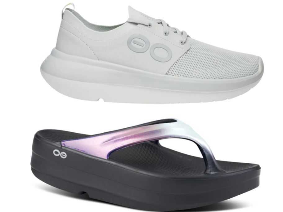 stock image of oofoo shoes