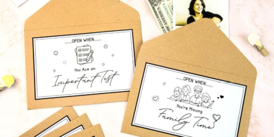 Such a Sweet College Gift Idea! “Open When” Notes Only $2.49 Shipped