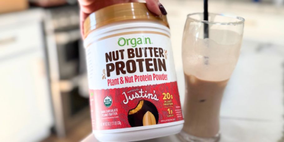 $10 Off Orgain Justin’s Nut Butter Protein Powder on Amazon