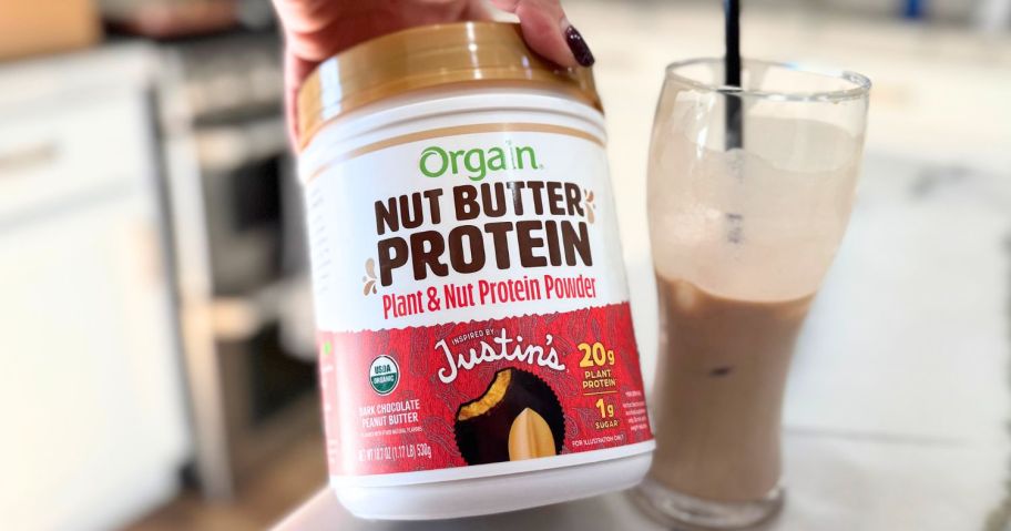 $10 Off Orgain Justin’s Nut Butter Protein Powder on Amazon