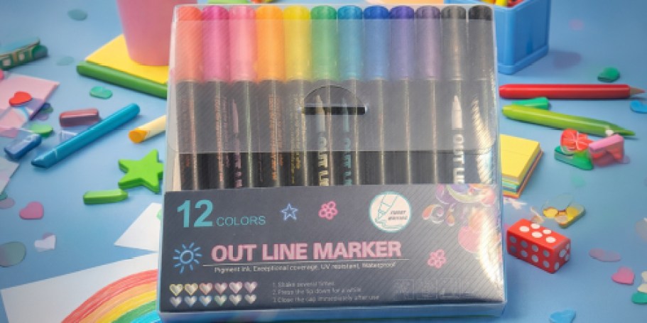 Metallic Outline Markers 12-Pack Just $3.99 Shipped on Amazon