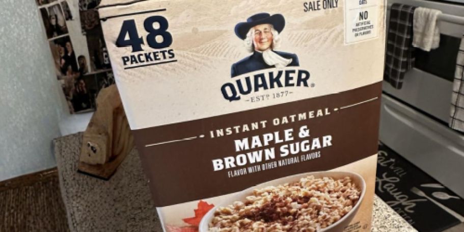 Quaker Instant Oatmeal 48-Count from $10 Shipped on Amazon