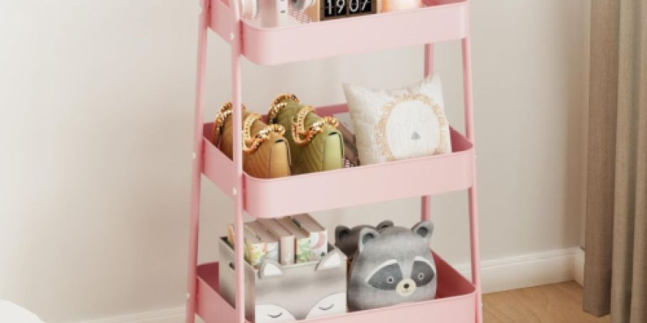 3-Tier Rolling Utility Cart Just $17.53 on Amazon