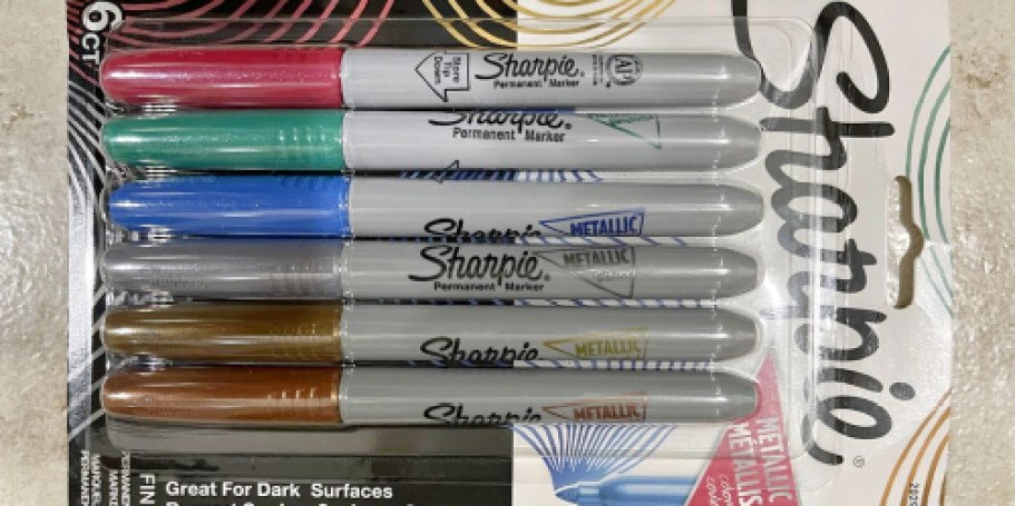 Sharpie Metallic Permanent Markers 6-Pack Just $7 on Amazon (Reg. $20)