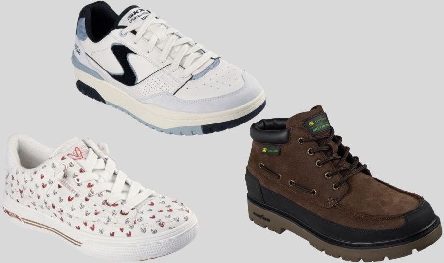men's boot, mens sneaker and womens sneaker