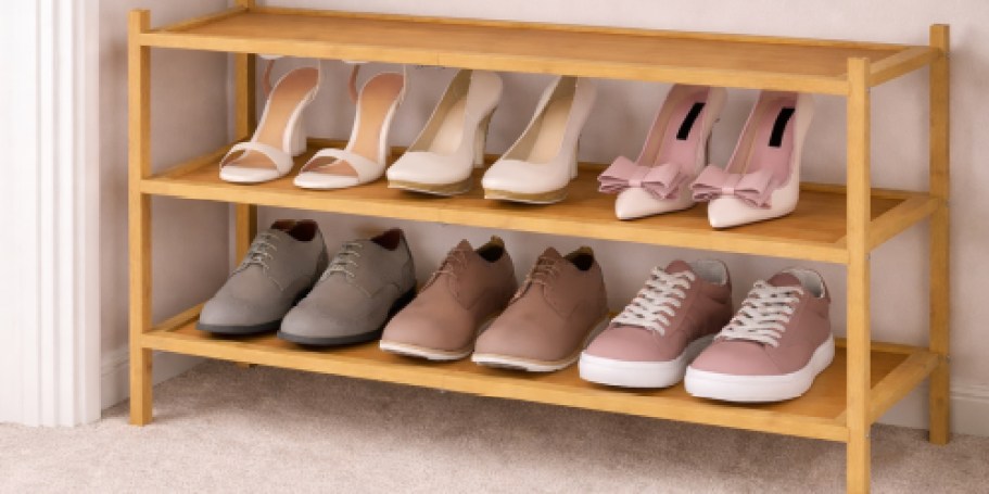 Bamboo Shoe Rack Only $15.59 on Amazon (Reg. $36)