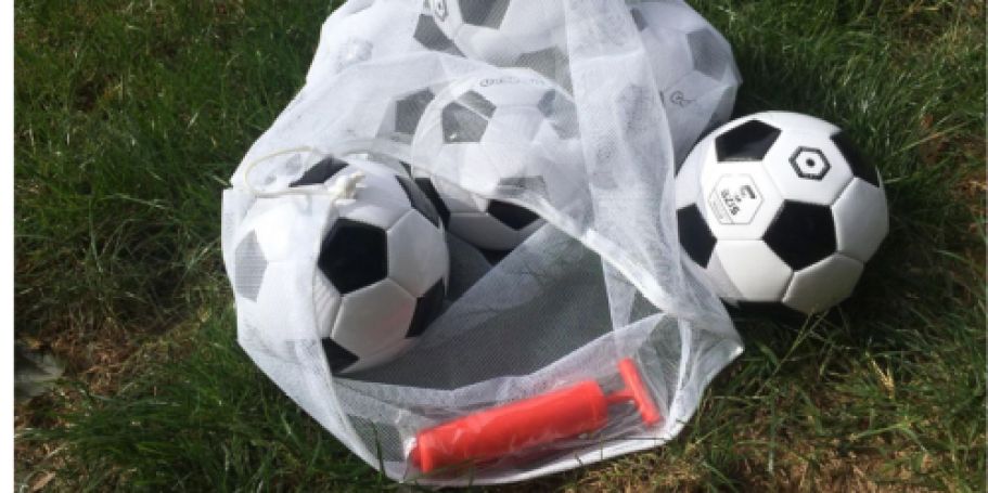 SIX Soccer Balls w/ Pump & Bag Only $17.99 Shipped (Reg. $60)