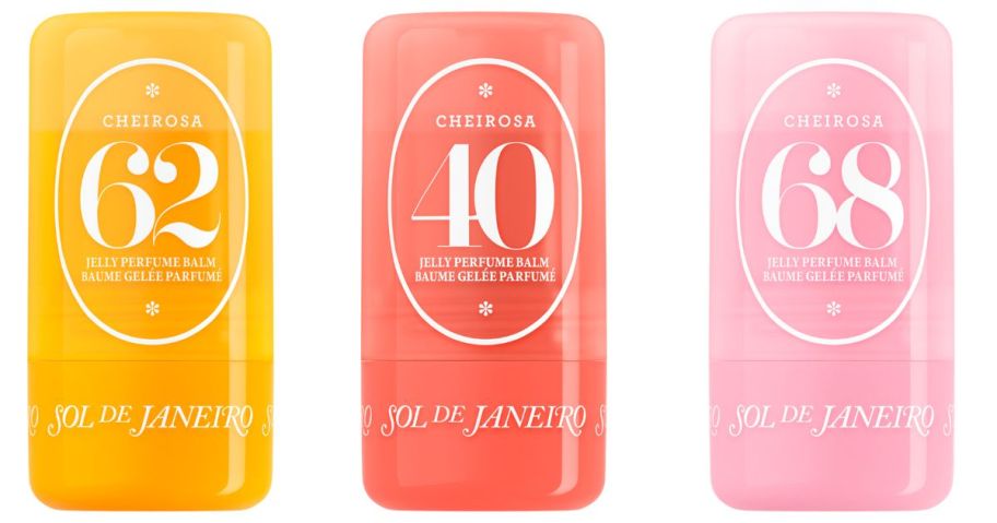 three Sol de Janeiro Jelly Perfume Balms