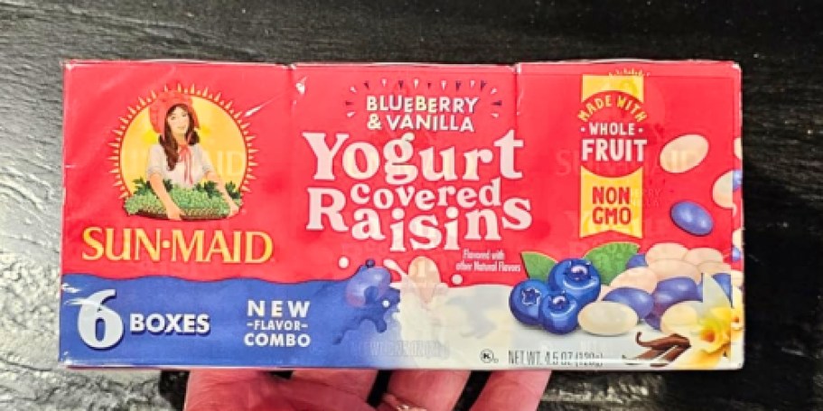 Sun-Maid Yogurt Covered Raisins 6-Count Only $2.53 Shipped on Amazon