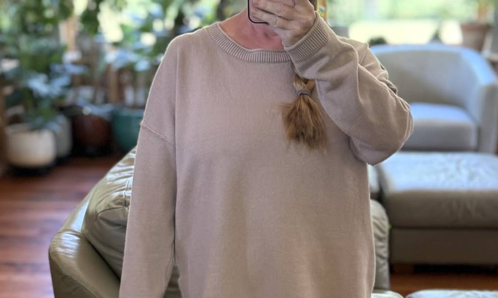 woman wearing sweater 