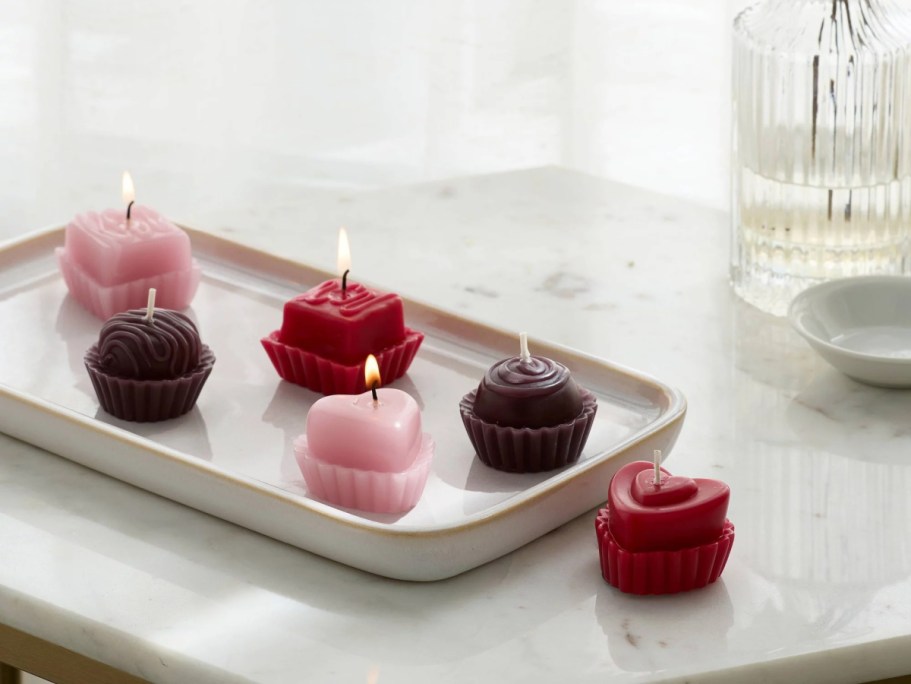 NEW Target Valentine’s Day Dessert Candles | Box of Chocolates, Macarons & More