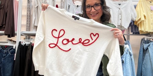 NEW Target Valentine’s Day Women’s Sweaters, Shirts, & More