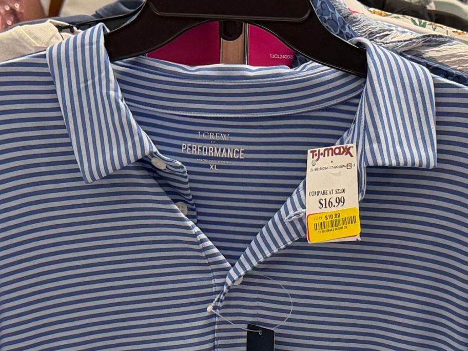 men's j. crew polo in tj maxx store