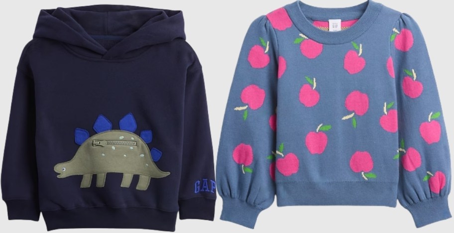 toddler sweatshirts in 2 designs