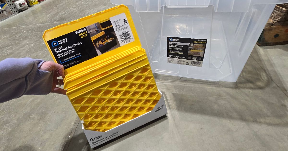 Organize Your Totes w/ These Dividers from Lowe’s (+ The Totes Are On Sale!)