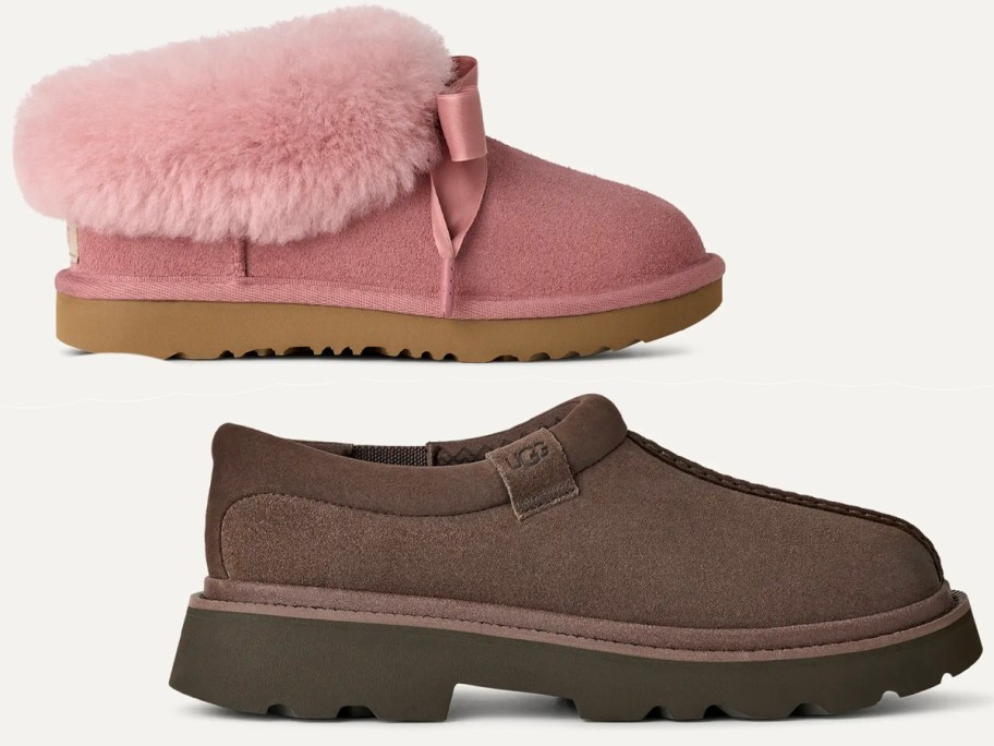 pink and brown ugg shoes 