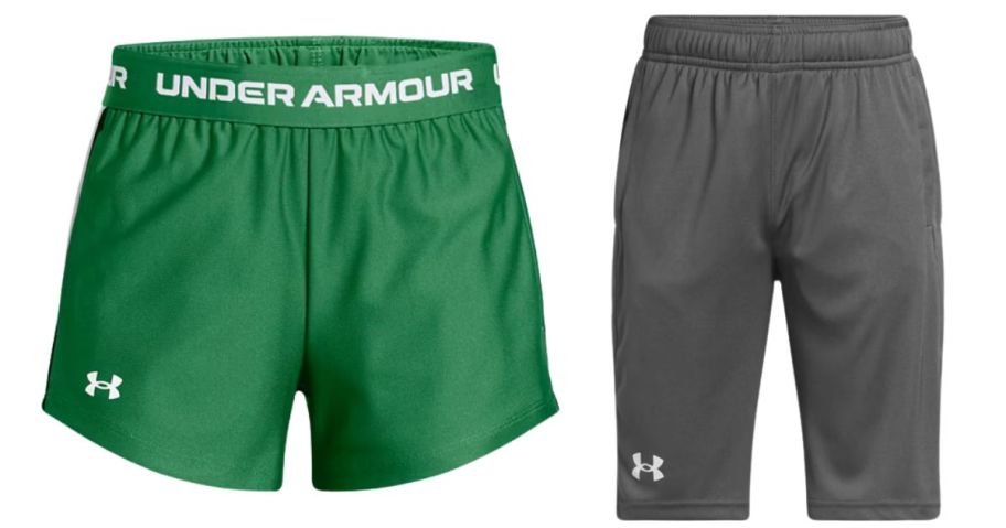 two kids under armour shorts