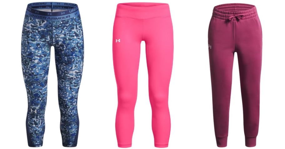 three under armour girls pants