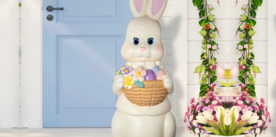 This Nostalgic Walmart Blow Mold Bunny May Sell Out Before Easter!