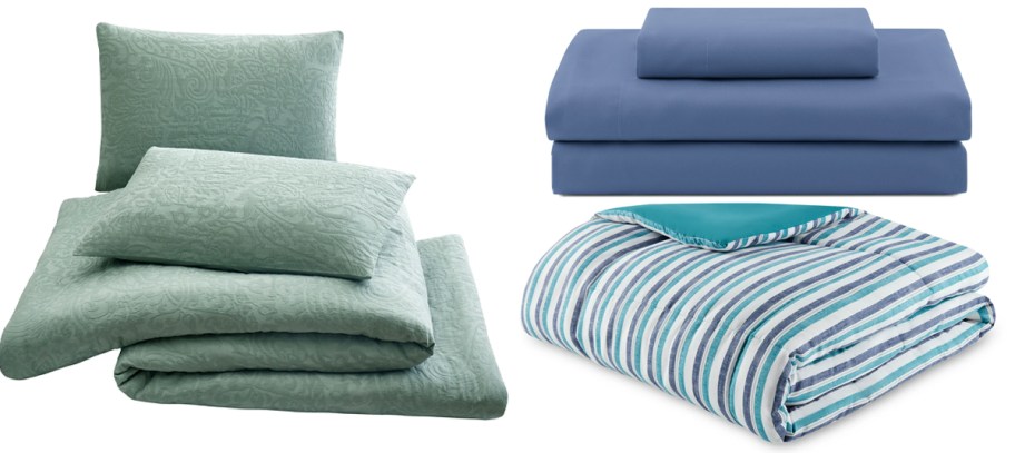 green and blue bedding sets 