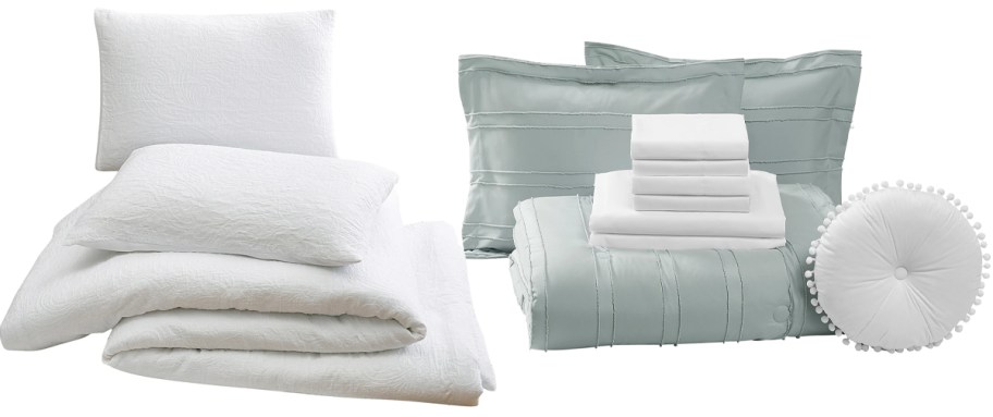 white and green comforter sets 