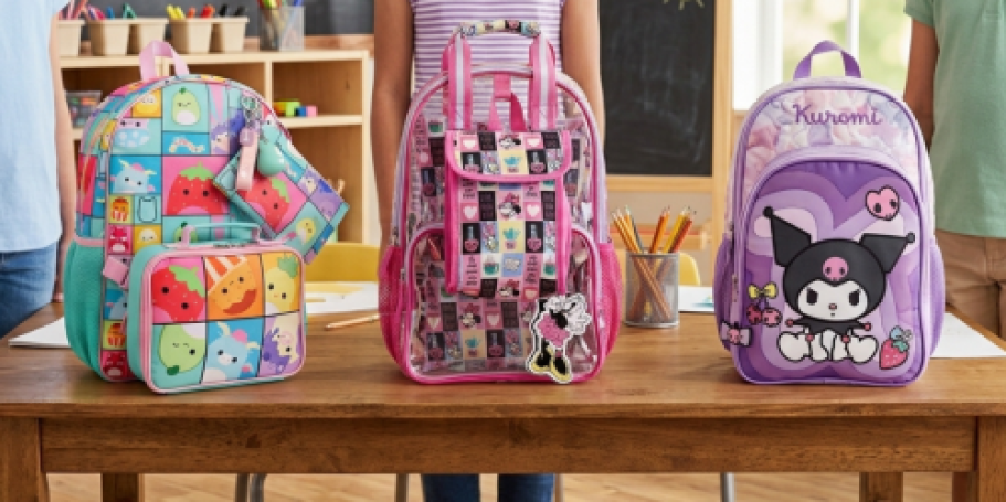 Character Backpacks from $5 on Walmart.com