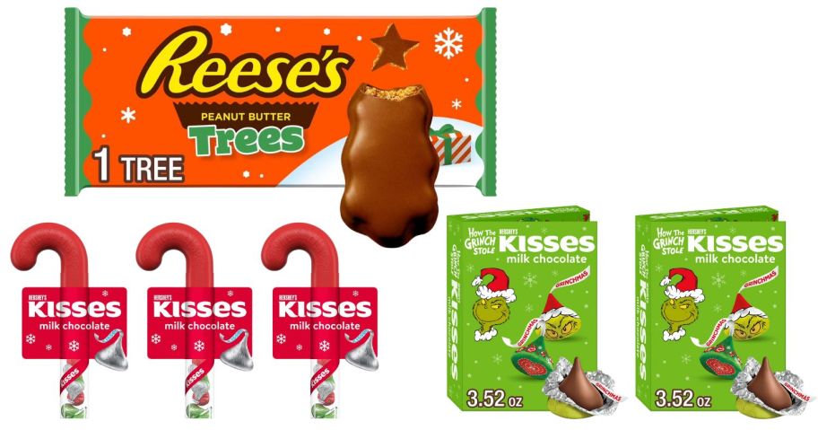 three holiday candies